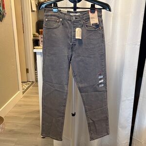 Levi's womens Slim Straight Jeans in Gray